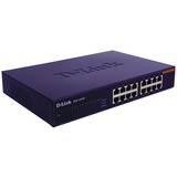 D-Link DES-1016D/E switch No administrado, Interruptor/Conmutador negro, No administrado, Bidireccional completo (Full duplex)