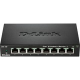 D-Link DES-108 Negro, Interruptor/Conmutador negro, Bidireccional completo (Full duplex)