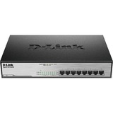 D-Link DGS-1008MP switch No administrado Gigabit Ethernet (10/100/1000) Energía sobre Ethernet (PoE) 1U Negro, Interruptor/Conmutador No administrado, Gigabit Ethernet (10/100/1000), Bidireccional completo (Full duplex), Energía sobre Ethernet (PoE), Montaje en rack, 1U