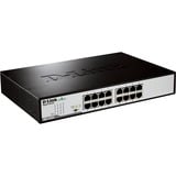 D-Link DGS-1016D/E switch No administrado Negro, Metálico, Interruptor/Conmutador negro, No administrado, Bidireccional completo (Full duplex), Montaje en rack