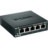 D-Link DGS-105 No administrado L2 Gigabit Ethernet (10/100/1000) Negro, Interruptor/Conmutador negro, No administrado, L2, Gigabit Ethernet (10/100/1000), Bidireccional completo (Full duplex)