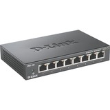 D-Link DGS-108 switch No administrado L2 Gigabit Ethernet (10/100/1000) Negro, Interruptor/Conmutador negro, No administrado, L2, Gigabit Ethernet (10/100/1000), Bidireccional completo (Full duplex)