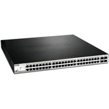 D-Link DGS-1210-52MP switch Gestionado L2 Gigabit Ethernet (10/100/1000) Energía sobre Ethernet (PoE) 1U Negro, Interruptor/Conmutador Gestionado, L2, Gigabit Ethernet (10/100/1000), Energía sobre Ethernet (PoE), Montaje en rack, 1U
