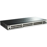 D-Link DGS-1510-52X switch Gestionado L3 Gigabit Ethernet (10/100/1000) 1U Negro, Interruptor/Conmutador Gestionado, L3, Gigabit Ethernet (10/100/1000), Bidireccional completo (Full duplex), Montaje en rack, 1U