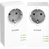 D-Link DHP-P601AV/E adaptador de red PowerLine 1000 Mbit/s Ethernet Blanco 2 pieza(s), PowerLAN blanco, 1000 Mbit/s, IEEE 802.3, IEEE 802.3u, Gigabit Ethernet, 10,100,1000 Mbit/s, 128-bit AES, 3,7 W