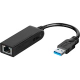 D-Link DUB-1312 adaptador y tarjeta de red Interno Ethernet 1000 Mbit/s, Adaptador de red negro, Interno, Alámbrico, USB, Ethernet, 1000 Mbit/s, Negro