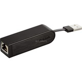 D-Link DUB-E100 adaptador y tarjeta de red Ethernet 100 Mbit/s, Adaptador de red negro, Alámbrico, USB, Ethernet, 100 Mbit/s, Negro