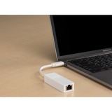 D-Link DUB-E130 adaptador y tarjeta de red Ethernet 1000 Mbit/s, Adaptador de red Alámbrico, USB Tipo C, Ethernet, 1000 Mbit/s, Blanco