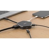 D-Link DUB-M420 base para portátil y replicador de puertos Alámbrico Thunderbolt 3 Aluminio, Negro, Hub USB negro/Plateado, Alámbrico, Thunderbolt 3, 60 W, Aluminio, Negro, 5 Gbit/s, 4096 x 2160 Pixeles