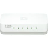 D-Link GO-SW-5E/E switch No administrado Fast Ethernet (10/100) Blanco, Interruptor/Conmutador blanco, No administrado, Fast Ethernet (10/100), Bidireccional completo (Full duplex)