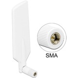 DeLOCK 12430 antena para red Antena omnidireccional SMA 4 dBi blanco, 4 dBi, 0.698 - 0.791 / 0.824 - 0.960 / 1.710 - 2.170 / 2.400 - 2.500 / 5.150 - 5.875 GHz, 50 Ω, Antena omnidireccional, SMA, 2,5:1 - 5,0:1