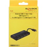 DeLOCK 62793 hub de interfaz USB 3.2 Gen 1 (3.1 Gen 1) Type-C 5000 Mbit/s, Hub USB USB 3.2 Gen 1 (3.1 Gen 1) Type-C, USB 3.2 Gen 1 (3.1 Gen 1) Type-A, USB 3.2 Gen 1 (3.1 Gen 1) Type-C, 5000 Mbit/s, 0,07 m, 39 mm, 92 mm