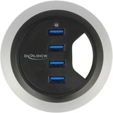 DeLOCK 62868 hub de interfaz USB 3.2 Gen 1 (3.1 Gen 1) Type-A 5000 Mbit/s Negro, Hub USB USB 3.2 Gen 1 (3.1 Gen 1) Type-A, USB 3.2 Gen 1 (3.1 Gen 1) Type-A, 5000 Mbit/s, Negro, 0,95 m, USB