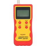 DeLOCK 86108 comprobador de cables de red Amarillo, Rojo rojo, 9 V, 80 mm, 32 mm, 185 mm, 1 pieza(s)