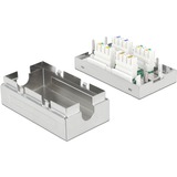 DeLOCK 86410 caja de conexiones de red Cat6a Metálico, Conector Cat6a, A, S/UTP (STP), Metálico, Metal, 34,9 mm