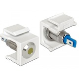 DeLOCK 86436 conector Keystone LED Azul, Acero inoxidable, Blanco, Amarillo, Módulo Keystone blanco, Keystone LED, Azul, Acero inoxidable, Blanco, Amarillo, 6 DC, 3 A, 16,3 mm, 27,3 mm