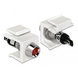 DeLOCK 86447 conector Keystone LED Negro, Rojo, Acero inoxidable, Blanco, Módulo Keystone blanco, Keystone LED, Negro, Rojo, Acero inoxidable, Blanco, 6 DC, 3 A, 16,3 mm, 29 mm