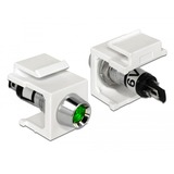 DeLOCK 86448 conector Keystone LED Negro, Verde, Acero inoxidable, Blanco, Módulo Keystone blanco, Keystone LED, Negro, Verde, Acero inoxidable, Blanco, 6 DC, 3 A, 16,3 mm, 29 mm