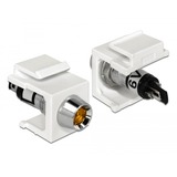 DeLOCK 86449 conector Keystone LED Negro, Acero inoxidable, Blanco, Amarillo, Módulo Keystone blanco, Keystone LED, Negro, Acero inoxidable, Blanco, Amarillo, 6 DC, 3 A, 16,3 mm, 29 mm