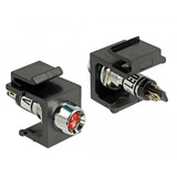 DeLOCK 86459 conector Keystone LED Negro, Rojo, Acero inoxidable, Módulo Keystone negro, Keystone LED, Negro, Rojo, Acero inoxidable, 6 DC, 3 A, 16,3 mm, 29 mm