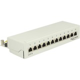 DeLOCK 87292 panel de parcheo, Patch Panel gris, RJ-45, LSA, Gris, Metal, Montaje en pared, 218 mm, 44,2 mm