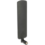 DeLOCK 89604 antena para red SMA 2 dBi negro, 2 dBi, 0.698 - 0.96/1.7 - 2.69 GHz, 50 Ω, SMA, Polarización linear, Acrilonitrilo butadieno estireno (ABS)