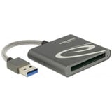 DeLOCK 91525 lector de tarjeta USB 3.2 Gen 1 (3.1 Gen 1) Gris, Lector de tarjetas antracita, XQD, Gris, 480 Mbit/s, Aluminio, • Mac OS 10.9 or above • Windows 7 32-bit • Windows 7 64-bit • Windows 8.1 32-bit •..., USB 3.2 Gen 1 (3.1 Gen 1)