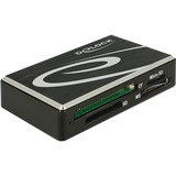 DeLOCK 91710 lector de tarjeta MicroUSB Negro, Lector de tarjetas CF, CF Tipo II, MMC, MMC+, MMCmicro, MS Duo, MS PRO, MS PRO Duo, MS Pro-HG, MS Pro-HG Duo, MS..., Negro, 5000 Mbit/s, MicroUSB, 85 mm, 52 mm