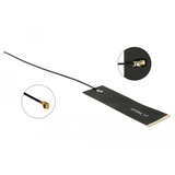 DeLOCK LoRa antena para red MHF 1,68 dBi negro, 1,68 dBi, 0.863 - 0.928 GHz, 50 Ω, MHF, Polarización linear, 0,15 m