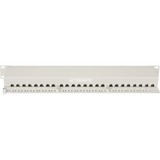 Digitus CAT 5e, panel de conexión clase D, Patch Panel gris claro, panel de conexión clase D, RJ-45, Cat5e, Gris, EN-50173, ISO/IEC 11801, EIA7TIA 568 A & B, 560 mm, 80 mm