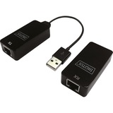 Digitus Cable alargador USB, USB 2.0, Hub USB negro, USB 2.0, 200 mm, 105 mm, 220 mm, 37 mm, 5 - 45 °C, 0 - 45 °C