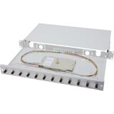 Digitus Caja de empalme de fibra óptica, equipada, ST, OM3, Caja de fíbra óptica equipada, ST, OM3, ST, Gris, Acero, Cerámica de circonio, OM3, 1 pieza(s)