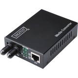 Digitus Convertidores de red negro, 1000 Mbit/s, 1000Base-T, IEEE 802.3, IEEE 802.3u, IEEE 802.3z, Gigabit Ethernet, Completo, Semi (dúplex), SC