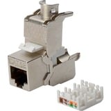 Digitus DN-93512 módulo de conector de red, Módulo Keystone Plata, RJ45, LSA