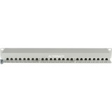 Digitus Panel de conexión clase E, CAT 6, Patch Panel gris claro, CAT 6, RJ-45, Cat6, Gris, Montaje en bastidor, 1U, LSA, Minorista