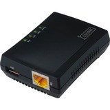 Digitus Servidor de red multifunción con 1 puerto USB 2.0, Servidores de red multifunción Negro, Actividad, Enlace, Poder, USB, Taiwán, LAN Ethernet, 10,100 Mbit/s, FTP, SMB, CIFS