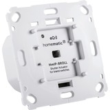 Homematic IP HmIP-BROLL accesorio de persiana/contraventana Transmisor Blanco, Interruptor Transmisor, Blanco, 220 m, IP20, 0,2 W, 230 V