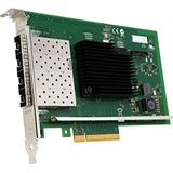 Intel® X710DA4FHBLK adaptador y tarjeta de red Interno Fibra 10000 Mbit/s, Adaptador de red Interno, Alámbrico, PCI Express, Fibra, 10000 Mbit/s, Negro, Verde, Acero inoxidable, A granel