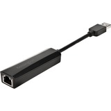 Kensington Adaptador UA0000E USB-A Ethernet: negro, Adaptador de red negro, Alámbrico, USB, Ethernet, 5000 Mbit/s, Negro