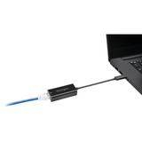 Kensington Adaptador de USB-C a Ethernet CA1100E negro, Alámbrico, USB Tipo C, Ethernet, 1000 Mbit/s, Negro
