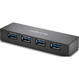 Kensington Cargador y hub USB 3.0 de cuatro puertos UH4000C USB 3.2 Gen 1 (3.1 Gen 1) Micro-B, USB 3.2 Gen 1 (3.1 Gen 1) Type-A, 5000 Mbit/s, Negro, Apple iPad 4, iPad Air, iPad mini, Windows 7, Windows 7 Enterprise, Windows 7 Enterprise x64, Windows 7 Home Basic, Windows 7 Home...