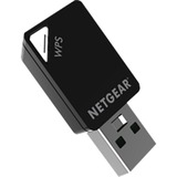 Netgear A6100 WLAN 433 Mbit/s, Adaptador Wi-Fi negro, Inalámbrico, USB, WLAN, Wi-Fi 5 (802.11ac), 433 Mbit/s, Negro