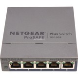 Netgear GS105E-200PES switch Gestionado L2/L3 Gigabit Ethernet (10/100/1000) Gris, Interruptor/Conmutador gris, Gestionado, L2/L3, Gigabit Ethernet (10/100/1000), Bidireccional completo (Full duplex)