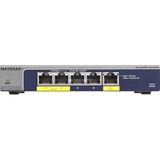 Netgear GS105PE No administrado L2 Gigabit Ethernet (10/100/1000) Energía sobre Ethernet (PoE) Gris, Interruptor/Conmutador No administrado, L2, Gigabit Ethernet (10/100/1000), Bidireccional completo (Full duplex), Energía sobre Ethernet (PoE)