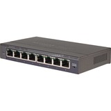 Netgear GS108E Gestionado Gigabit Ethernet (10/100/1000) Negro, Interruptor/Conmutador gris, Gestionado, Gigabit Ethernet (10/100/1000), Bidireccional completo (Full duplex)