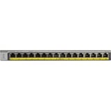 Netgear GS116LP No administrado Gigabit Ethernet (10/100/1000) Energía sobre Ethernet (PoE) Negro, Interruptor/Conmutador No administrado, Gigabit Ethernet (10/100/1000), Energía sobre Ethernet (PoE), Montaje en rack