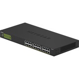 Netgear GS324PP No administrado Gigabit Ethernet (10/100/1000) Energía sobre Ethernet (PoE) Negro, Interruptor/Conmutador No administrado, Gigabit Ethernet (10/100/1000), Bidireccional completo (Full duplex), Energía sobre Ethernet (PoE), Montaje en rack