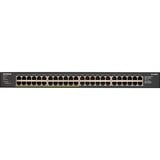 Netgear GS348PP No administrado Gigabit Ethernet (10/100/1000) Energía sobre Ethernet (PoE) Negro, Interruptor/Conmutador No administrado, Gigabit Ethernet (10/100/1000), Bidireccional completo (Full duplex), Energía sobre Ethernet (PoE), Montaje en rack