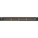 Netgear GS348PP No administrado Gigabit Ethernet (10/100/1000) Energía sobre Ethernet (PoE) Negro, Interruptor/Conmutador No administrado, Gigabit Ethernet (10/100/1000), Bidireccional completo (Full duplex), Energía sobre Ethernet (PoE), Montaje en rack