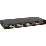 Netgear GS348 No administrado Gigabit Ethernet (10/100/1000) 1U Negro, Interruptor/Conmutador No administrado, Gigabit Ethernet (10/100/1000), Montaje en rack, 1U